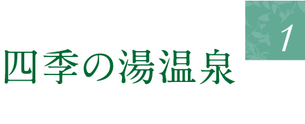 露天天然温泉　〜四季の湯〜