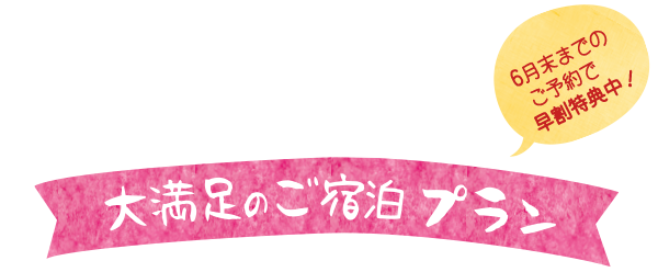 大満足のご宿泊プラン
